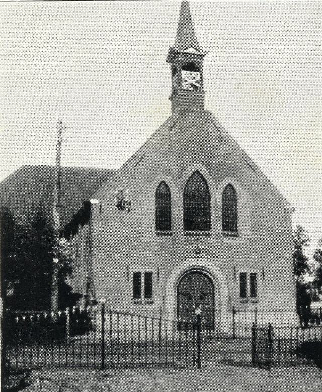Ca. 1920. De Gereformeerde kerk aan de Kruisstraat